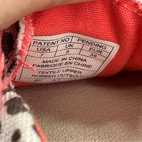 Sanuk Kariba Sidewalk Surfer Leopard Print Espadrille Hemp Slip On Shoe 7 - Picture 10 of 11